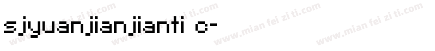 sjyuanjianjianti c字体转换